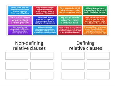 Relative Clauses Gold Experience B1+