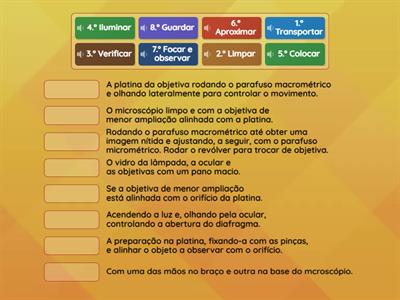 Regras de utilização do microscópio ótico