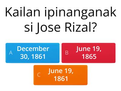 Filipino: Jose Rizal