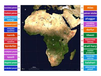 Afrika - pohoří