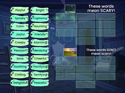 Scary or Not Scary? Vocab Match