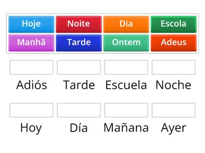 Parejas vocabulario portugués