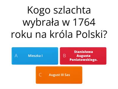 Pierwszy Rozbiór Polski Kl.VI Historia 