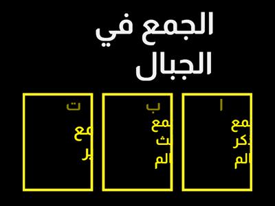 جمع المذكر السالم-جمع المؤنث السالم - جمع التكسير / المعلمة ناهد معبد