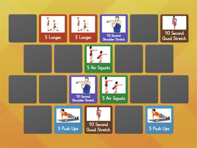 Fitness Matching Game