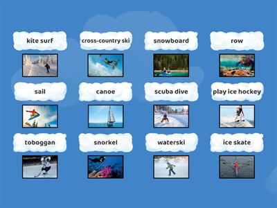 6a - Winter and water sports verbs