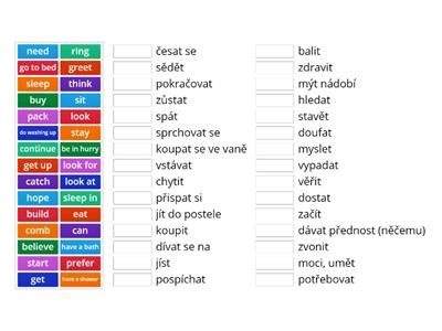 basic verbs 2 (Czech-English)