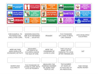 STANDARD OF LIVING GRADE 8