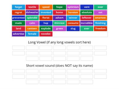 Long and short vowel (RTI lesson 7)