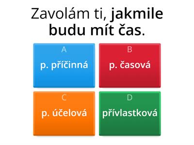 VV 2 - urči druh vyznačené VV