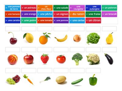 Les légumes et les fruits 2