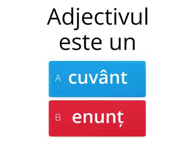 Adjectivul 