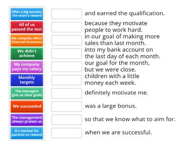 UNIT 4.3: I DIDN'T DO IT FOR MONEY / VOCABULARY: SUCCESS AND REWARDS