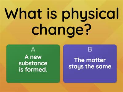 Physical and chemical change