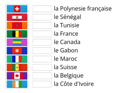 BBa 7Fr La Francophonie Flags