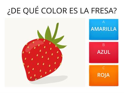 Los colores de las frutas
