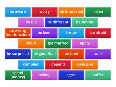 Dependent prepositions (for English Voc. in Use)