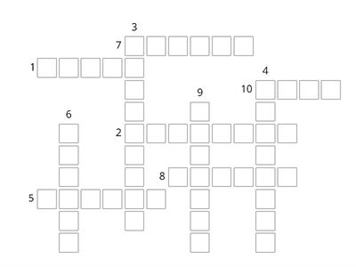 BoW Vocabulary Crossword