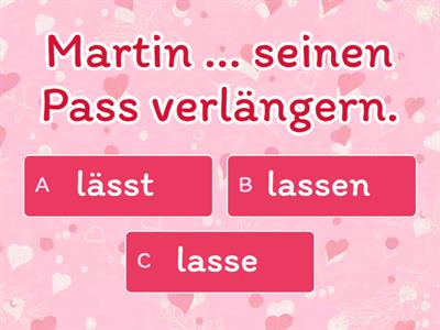 Das Verb "lassen"