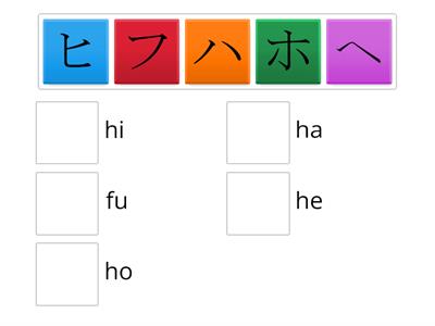 07. Katakana to Romaji (ha) (hi) (fu) (he) (ho)