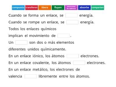 Chemical Bonding Basics - SPANISH