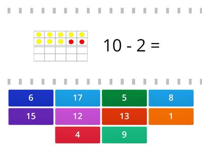 Subtraction with 10 Frames