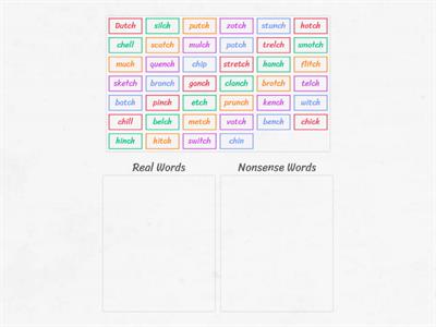 real or nonsense word sort (tch/ch)