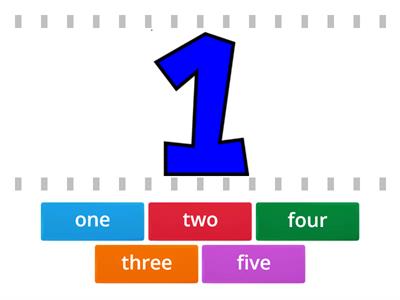 numbers 1-5