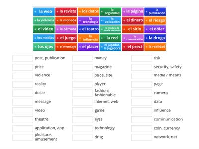 Social Media and Gaming (Foundation) Nouns