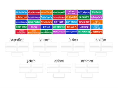 Nomen-Verb-Verbindungen (Entscheidungen Kapitel 4)