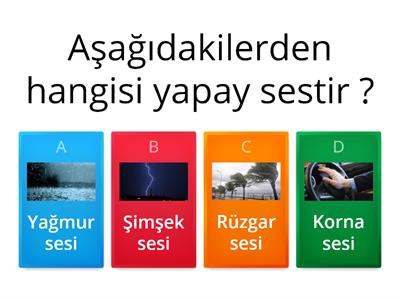 Müzik Doğal Ve Yapay Sesler - Öğretim Kaynakları