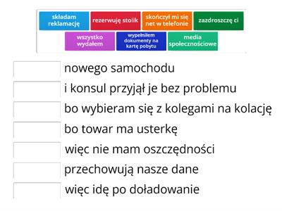 Czasowniki / kolokacje - L11 i L12