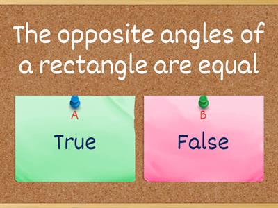 Quiz #2 Quadrilaterals (True or False)