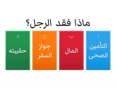 مقيم أم سائح لغة عربية لغير العرب  -صف سادس