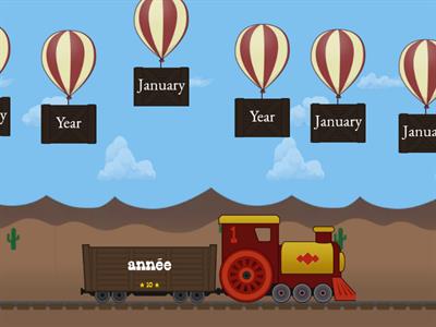 Months of the Year Balloon Pop