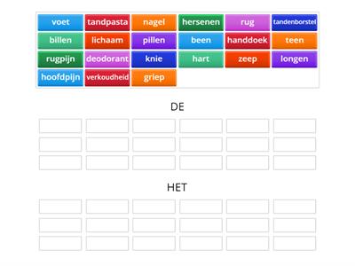 Lichaam dag 3 + 4