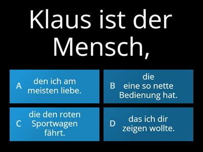 Relativsatz-Quiz