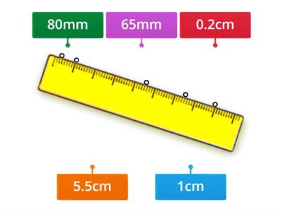 Measurement with rulers, millimetres and decimals
