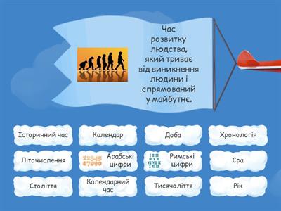 Лічба часу в історії (робота з термінами).