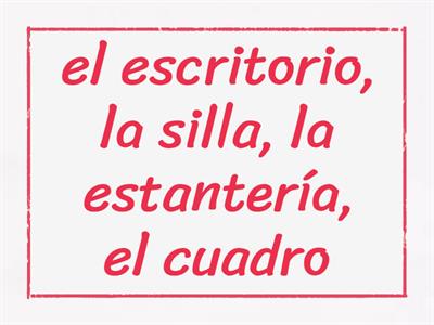 ¿Qué hay en cada habitación?