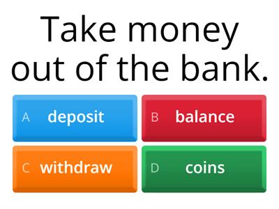 Banking Definitions matching 2