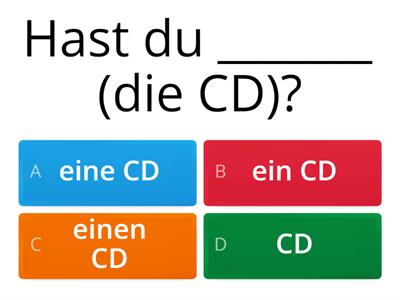 3. Klasse- ein/eine/einen