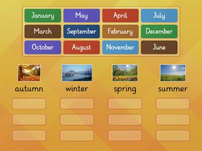 Which month is in each season?