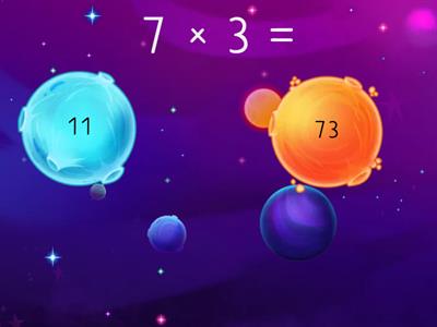 Tables de multiplication : 2, 3, 4, 5