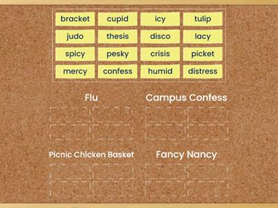 Barton 4.5 Campus Confess, Flu, Fancy Nancy, Picnic Chicken Basket