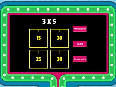 Tablas de Multiplicar 