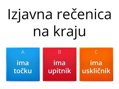 2. razred Hrvatski jezik (upitnik,uskličnik i točka)