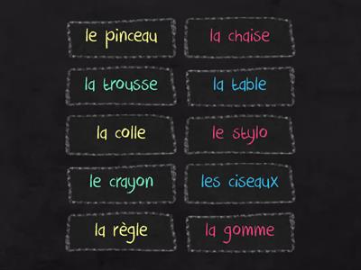 Year 1: Classroom objects (french)