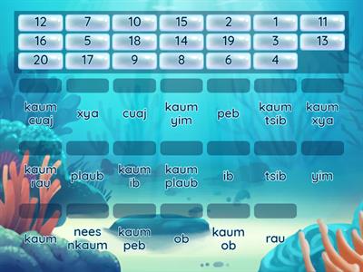 Number Matching 1-20