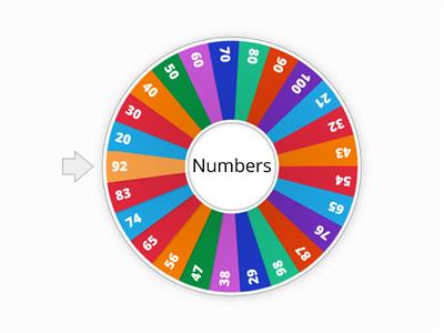 Numbers (20 - 100)